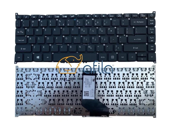 Acer Travelmate N19Q7 Uyumlu Notebook Klavyesi, Laptop Tuş Takımı (Siyah TR) ışıklı ürün görseli 1