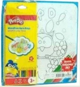 Monster Boya Kitabı+Play Doh Kuru Boya Seti ürün görseli 1
