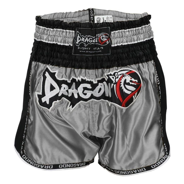 DragonDo MT3075 Retro NEO Muaythai Şortu Gri Kick Boks Şortu ürün görseli 1