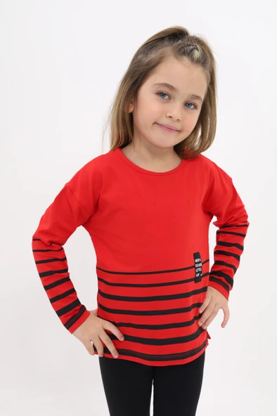 Toontoy Kız Çocuk Baskılı Tişört ürün görseli 1