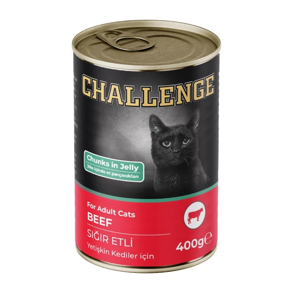 Challenge Sığır Etli Yetişkin Kedi Konservesi 400 gr ürün görseli 1