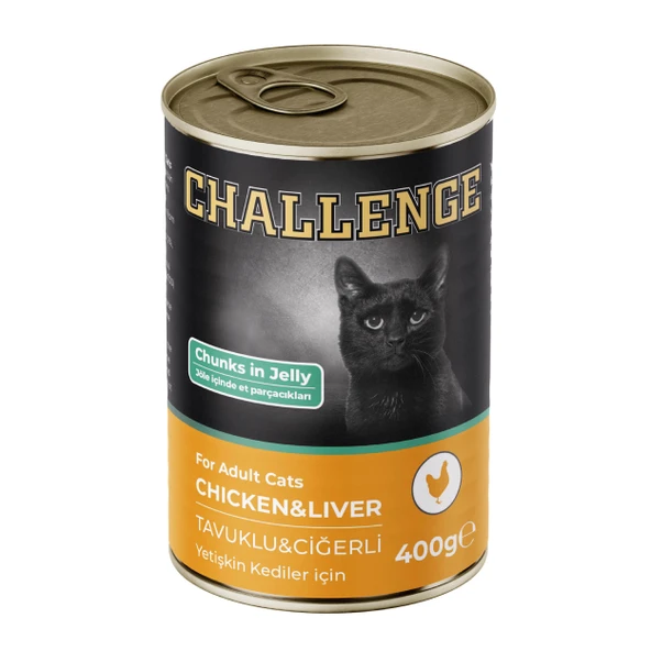 Challenge Tavuklu Ciğerli Yetişkin Kedi Konservesi 400 gr ürün görseli 1