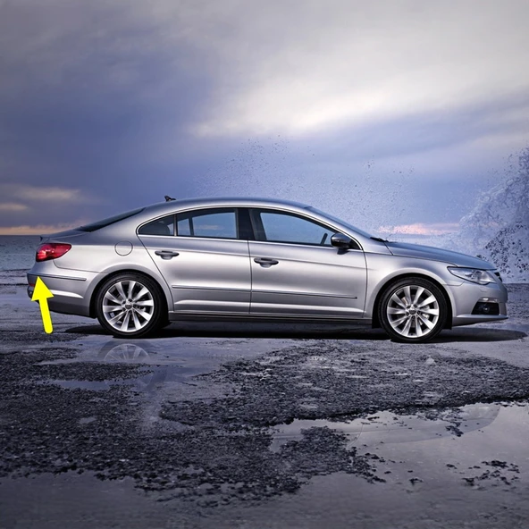 VW Passat CC 2009-2012 Arka Tampon Sağ Köşe Çıtası 3C8807460A ürün görseli 1