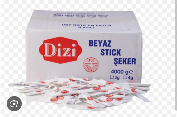 DİZİ BEYAZ STİCK ŞEKER 4 KG ürün görseli 1