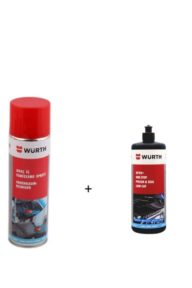 Würth Araç Içi Temizleme Spreyi 500ml+mumlu Cila 1lt ürün görseli 1