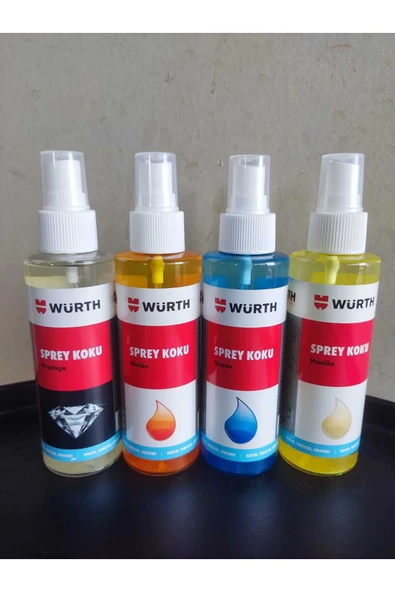 Würth WÜRTH OCEAN+MELON+PRESTİGE+VANILLA ARAÇ OTO ARABA KOKUSU 150ML X 4 ADET ürün görseli 1