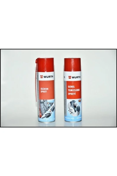 Würth Genel Temizleyici 500 ml + Würth Silikon Sprey 500 ml 2'li Set ürün görseli 1