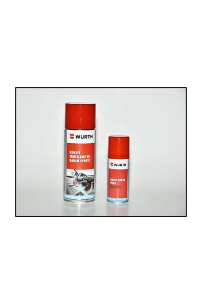 Würth Kokpit Temizleme Ve Bakım Spreyi 400 ml + Quick Fresh Araç Içi Tazeleme Spreyi 100 ml ürün görseli 1