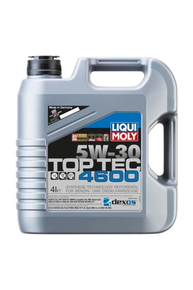 Liqui Moly Top Tec 4600 5w-30 Tam Sentetik Motor Yağı 4 Lt. 3763 ürün görseli 1
