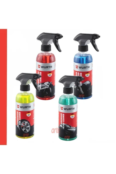 Würth Araç Dış Bakım Temizlik Seti Jant Böcek Cam ve Kuru Temizleme 400 ml ürün görseli 1