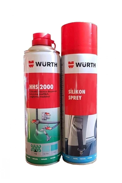 Würth Silikon Sprey 500 ml + Yağlama Sprey Hhs 2000 500 ml ürün görseli 1