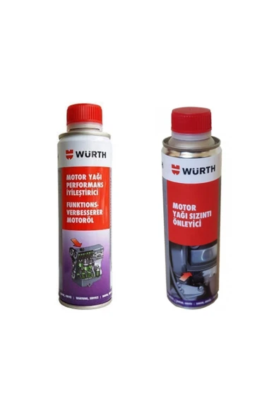 Würth Motor Yağı Performans İyileştirici +  Motor Yağı Sızıntı Önleyici 300 ml ürün görseli 1