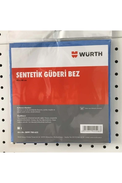 Würth 40x40 Cm Sentetik Güderi Bez Mavi 170 gr. ürün görseli 1
