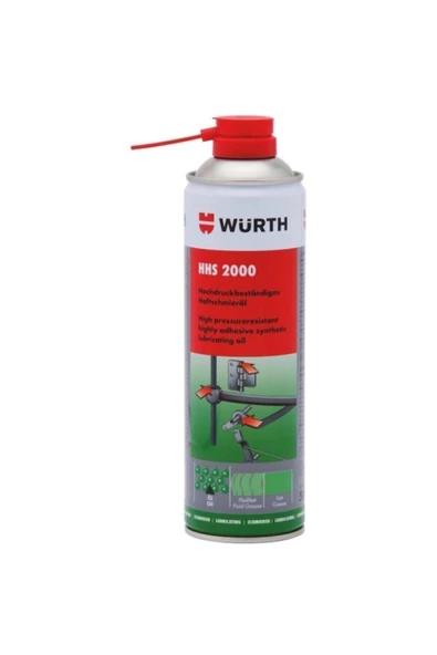 Würth Hhs 2000 Sıvı Gres Tutunma Özellikli Yağlayıcı 500 Ml ürün görseli 1