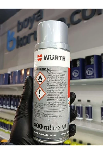Würth Sprey Jant Boya Özel İnci Gümüş 400 ml - Resim 2