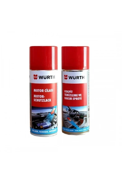 Würth Kokpit Temizleme 400 Ml + Motor Cilası 400 Ml ürün görseli 1
