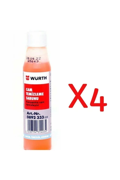 Würth 4 Adet - Cam Sabunu 0,32 Ml. 0,32 Ml. ürün görseli 1