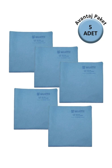 Würth Sentetik Güderi Bez 38*60cm 130gr Mavi 5 Adet ürün görseli 1