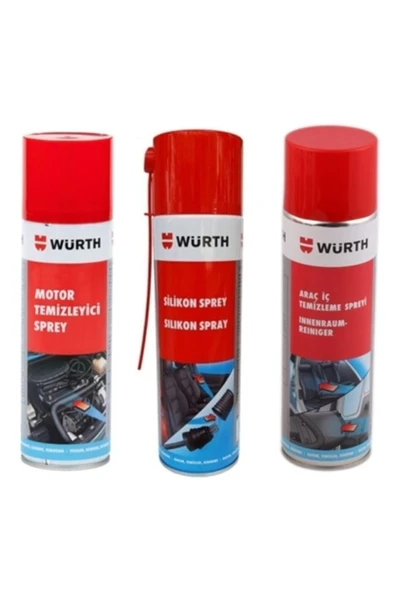 Würth Motor Ve Araç Içi Temizleme Sprey Ve Silikon Sprey ürün görseli 1