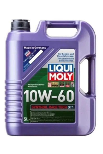 Liqui Moly Synthoil Race Tech Gt1 10w-60 5 Litre Motor Yağı ürün görseli 1
