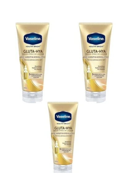 Vaseline Gluta Hya Serum Etkili Leke Karşıtı 200ml x 3 Adet ürün görseli 1