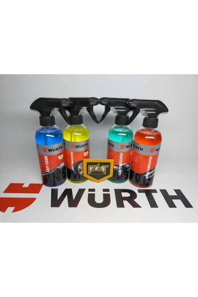 Würth Araç Temizlik Seti Ekonomik Set Jant ,böcek , Cam Temizleme & Hızlı Leke Çıkarıcı ürün görseli 1