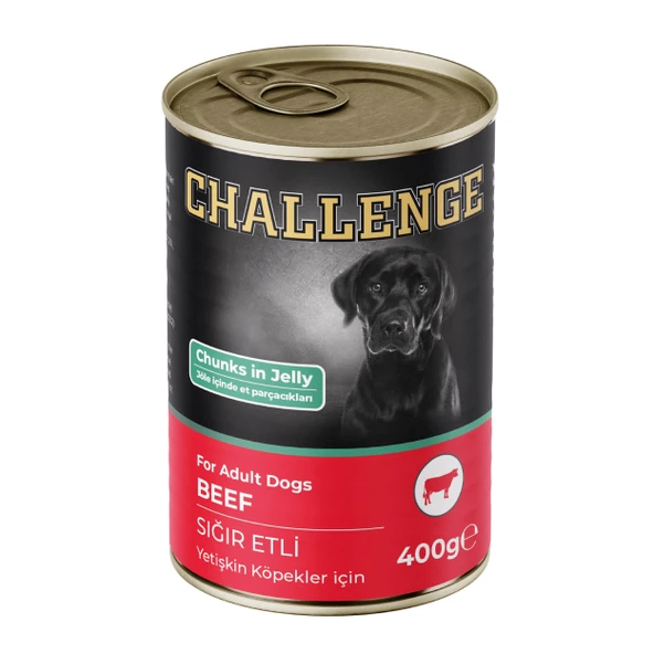 Challenge Sığır Etli Yetişkin Köpek Konservesi 400 gr ürün görseli 1
