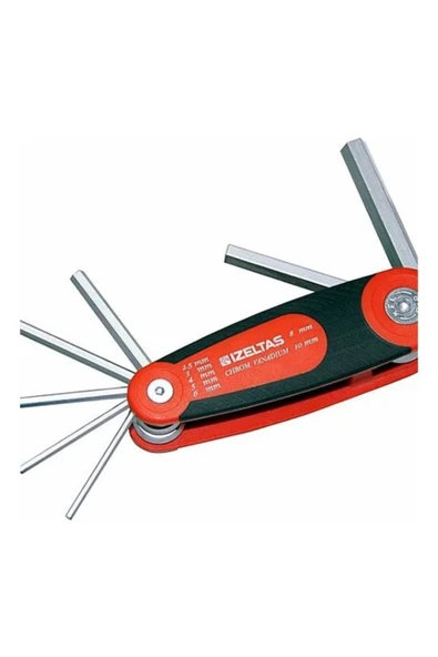 İzeltaş 4912000007 Kaset Allen Anahtar Takımı 7 Parça (1,5 MM - 6 MM) ürün görseli 1
