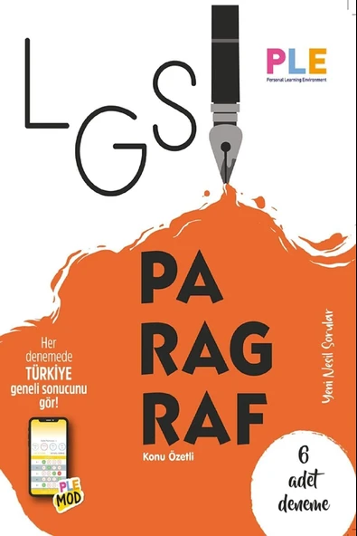 BİREY PLE 8. SINIF PARAGRAF KİTABI+6 TÜRKÇE DENEME ürün görseli 1