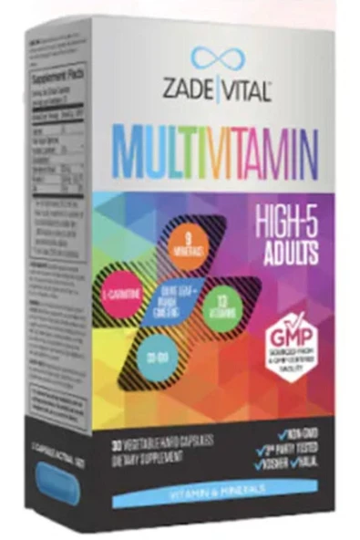 Zade Vital Multivitamin 30 Bitkisel Kapsül ürün görseli 1