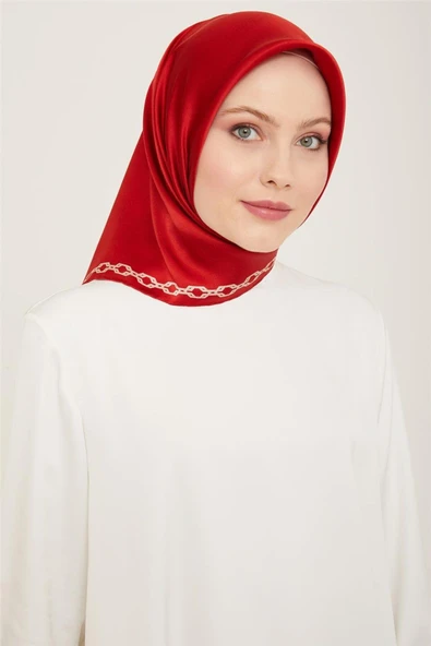Sura Ipek Eşarp 24ya9154 5 33 - Kırmızı ürün görseli 1