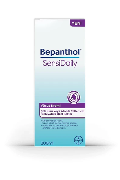 Bepanthol Sensidaily Vücut Kremi 200ml ürün görseli 1
