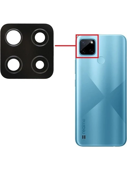 Realme C21Y Uyumlu Kamera Camı ürün görseli 1