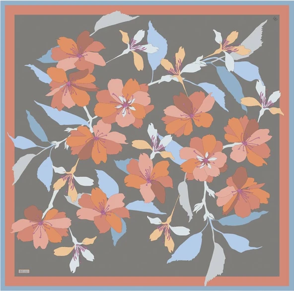 Saf İpek Eşarp 4100D (Twill İpek) - Resim 5