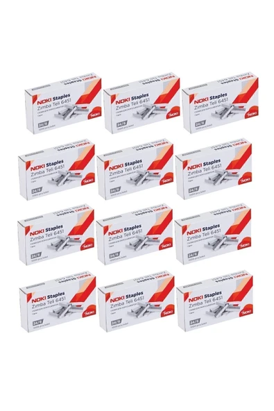 Büyük Zımba Teli No:24/6 1000'li X 12 Paket ürün görseli 1