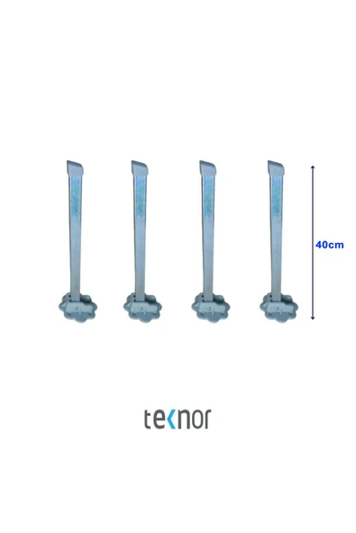 Metal Katlanır Yer Sofrası Ayağı 4 Adet 40 Cm ürün görseli 1