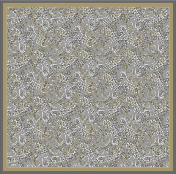 Saf İpek Eşarp 4101D (Twill İpek) - Resim 5