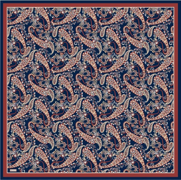 Saf İpek Eşarp 4101D (Twill İpek) - Resim 3