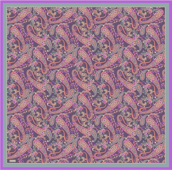 Saf İpek Eşarp 4101D (Twill İpek) - Resim 2