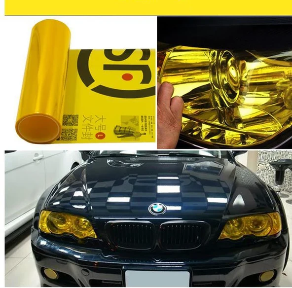 Far Stop Filmi 30 cm x 1 mt Sarı Yellow STD-FS-SR - Resim 3