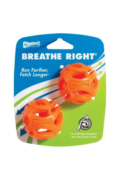 Chuckit Breathe Right 2’li Köpek Oyun Topu Small 5 Cm ürün görseli 1