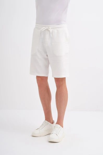 Cazador Regular Fit Örme Dokulu Bermuda Şort ürün görseli 1