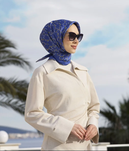 Saf İpek Eşarp 4109D02( Twill İpek) -0531 ürün görseli 1