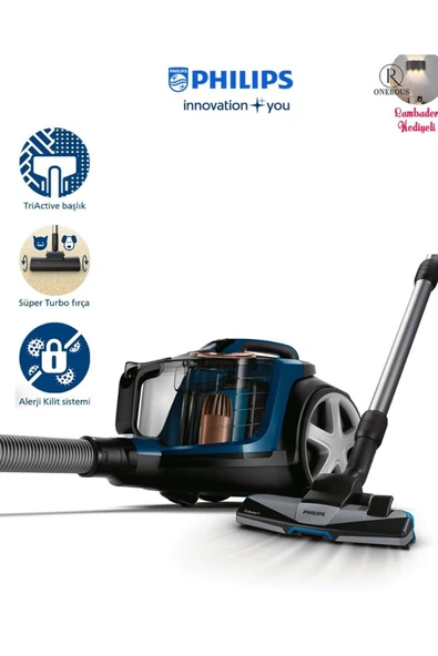 7000 Serisi PowerPro Max - Üstün Performanslı 900W Motor, Yüksek Emiş Gücü+Turbo Başlıklı Süpürge ürün görseli 1