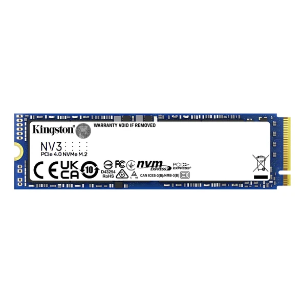 Kingston NV3 SNV3S/2000G 2TB (6000/5000MB/s) M.2 2280 PCIe 4.0 NVMe SSD ürün görseli 1