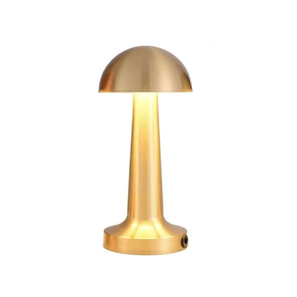 Cata CT-8429 Lizbon Şarjlı Masa Lambası Gold Dokunmatik Dimmerli 3 Renk Modlu LED Işık ürün görseli 1