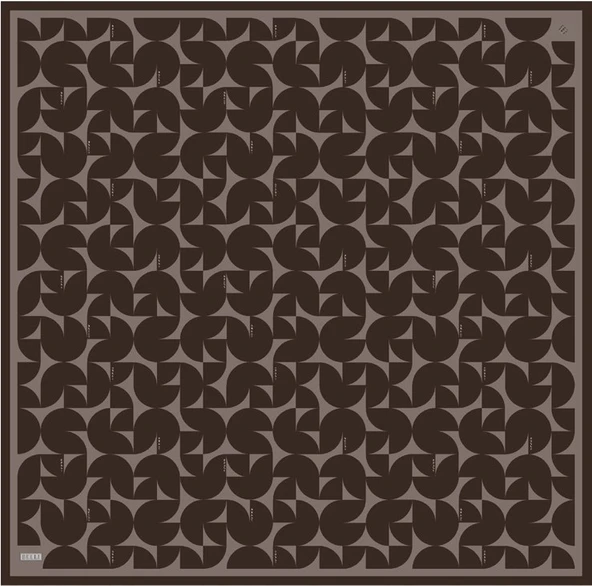 Saf İpek Eşarp 4117D02( Twill İpek) -5686 - Resim 4