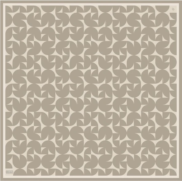 Saf İpek Eşarp 4117D02( Twill İpek) -5686 - Resim 2