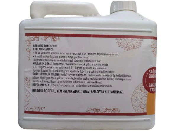 Hs Tarım Rebiotic Wingsflor 5KG - Resim 4