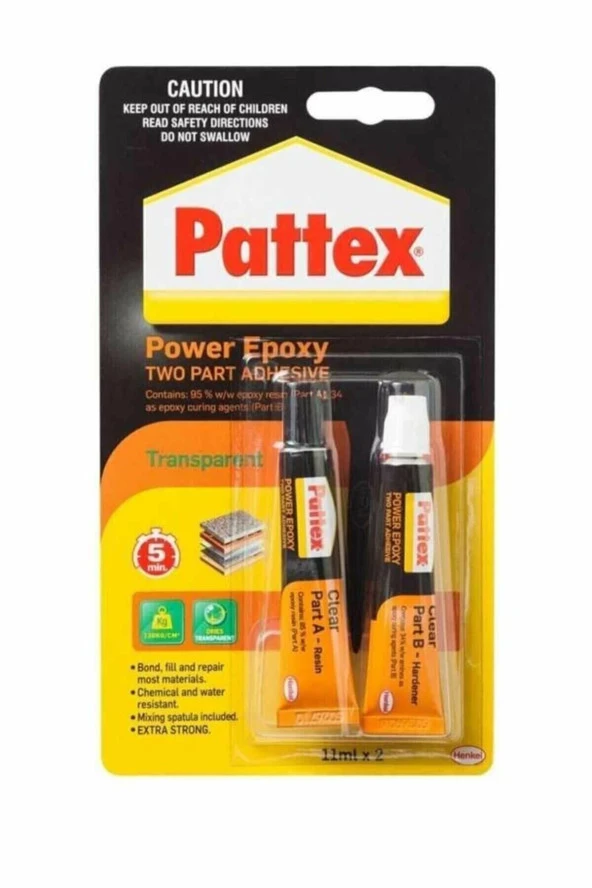 Pattex Sıvı Metal Epoksi - Metal Yapıştırıcı Çatlak Onarıcı 2X11 Gr ürün görseli 1